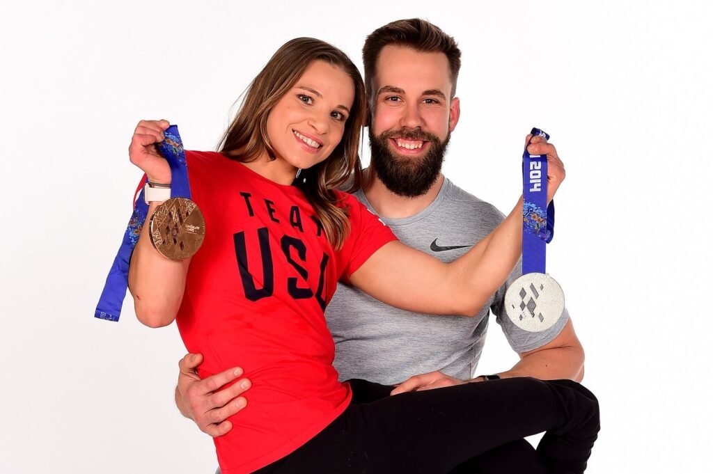 Oksana Masters and Aaron Pike. Photo by  Harry How/Getty.